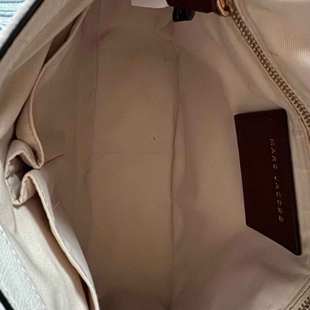 Auth Marc Jacobs white Artist Graffiti Calfskin Flap Messenger Crossbody Bag - Picture 5 of 16
